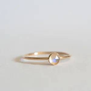 14k Celeste Moonstone Ring