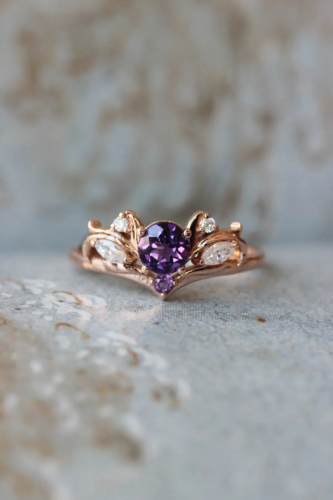 Amethyst Heaven 2 Set Ring