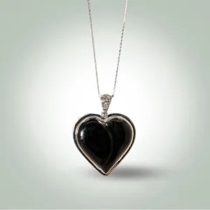 Black Heart Necklace