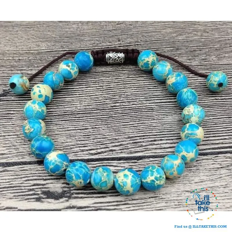 Calming, Wellbeing and Healing Bracelets with Bronzite, Moonstone, Jasper or Labrotore Stones