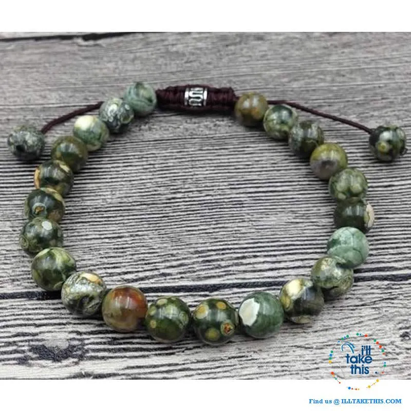 Calming, Wellbeing and Healing Bracelets with Bronzite, Moonstone, Jasper or Labrotore Stones