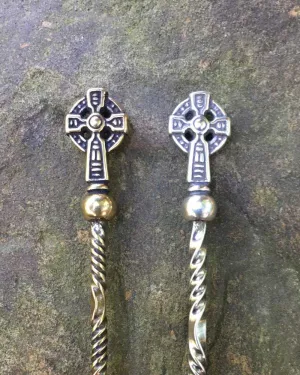 Celtic Cross Hair Pin