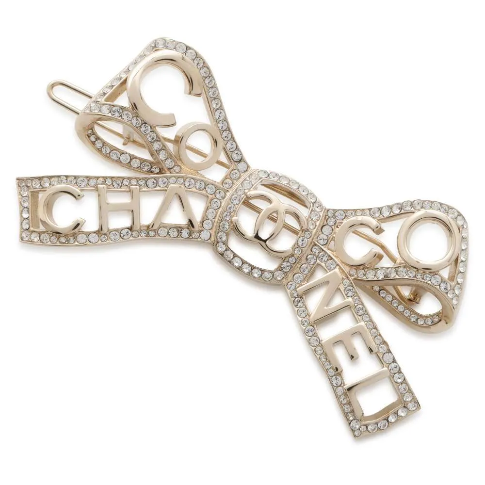 CHANEL Coco CHANEL Barrette Metal Rhinestone