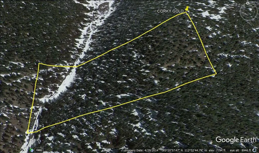 CORKY GOLD Placer Mining Claim, Trout Creek, Beaverhead County, Montana