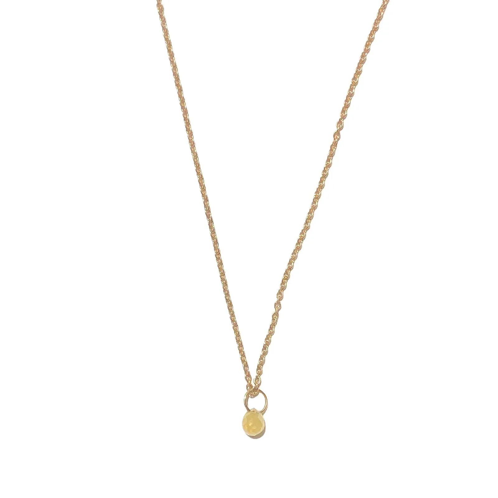 Diamond Drop gold plated diamond necklace