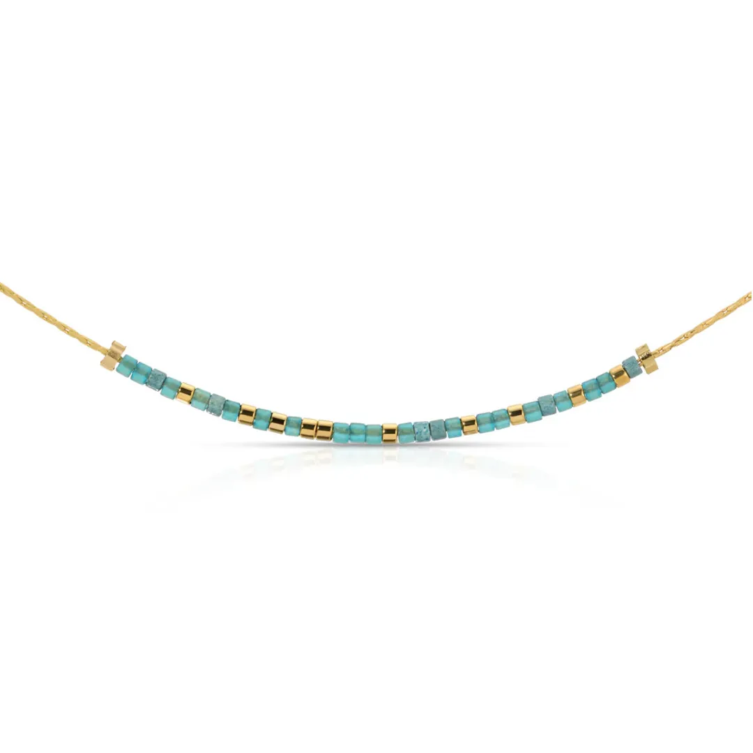 Dot & Dash Morse Code Necklace - Free Spirit