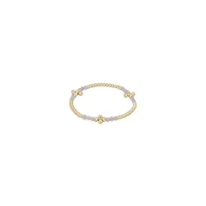Enewton Signature Cross Gold Bliss Pattern 2.5mm Bead Bracelet in Moonstone