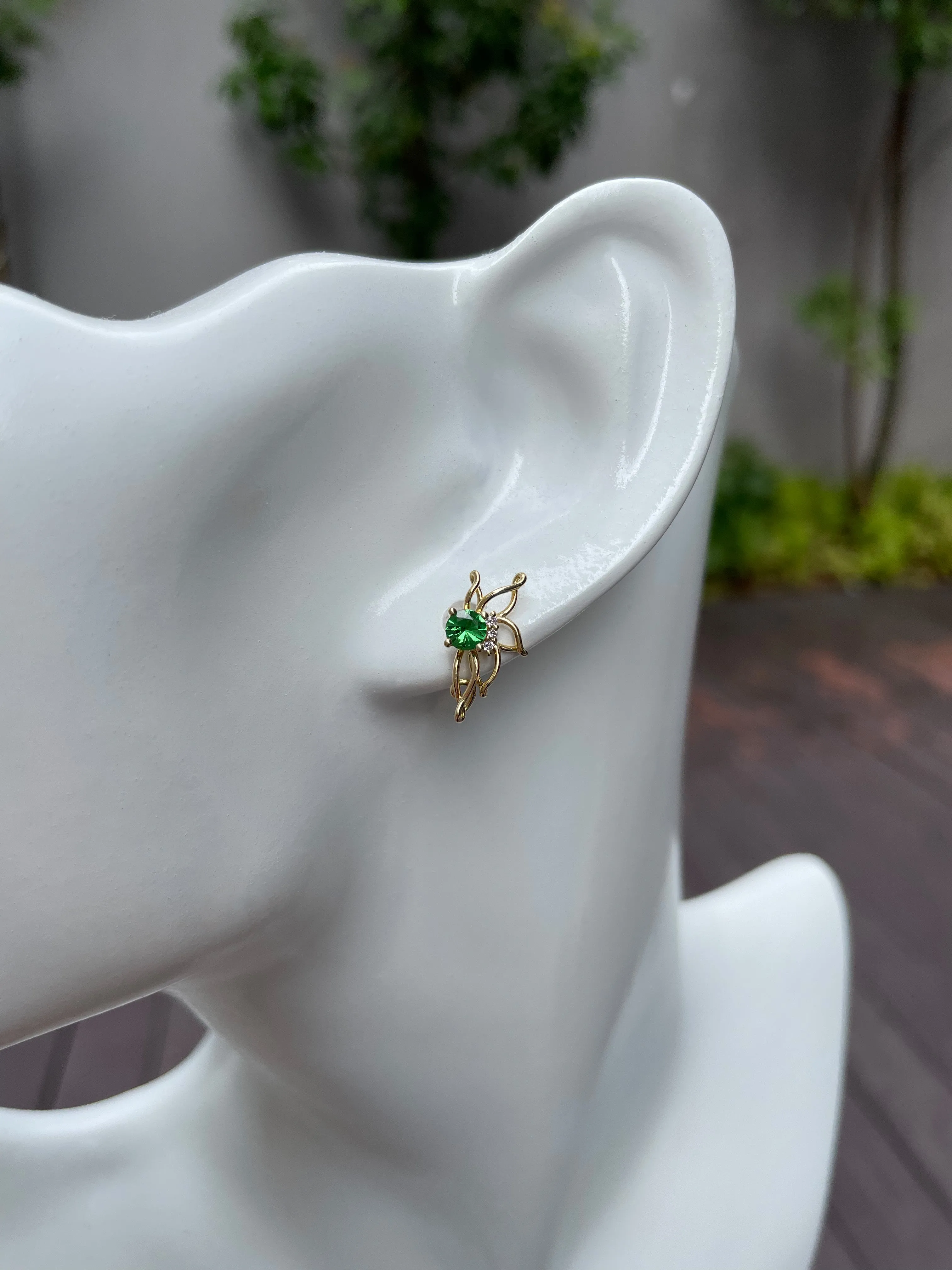 Green Jade Earrings / Pendant (NJE073)