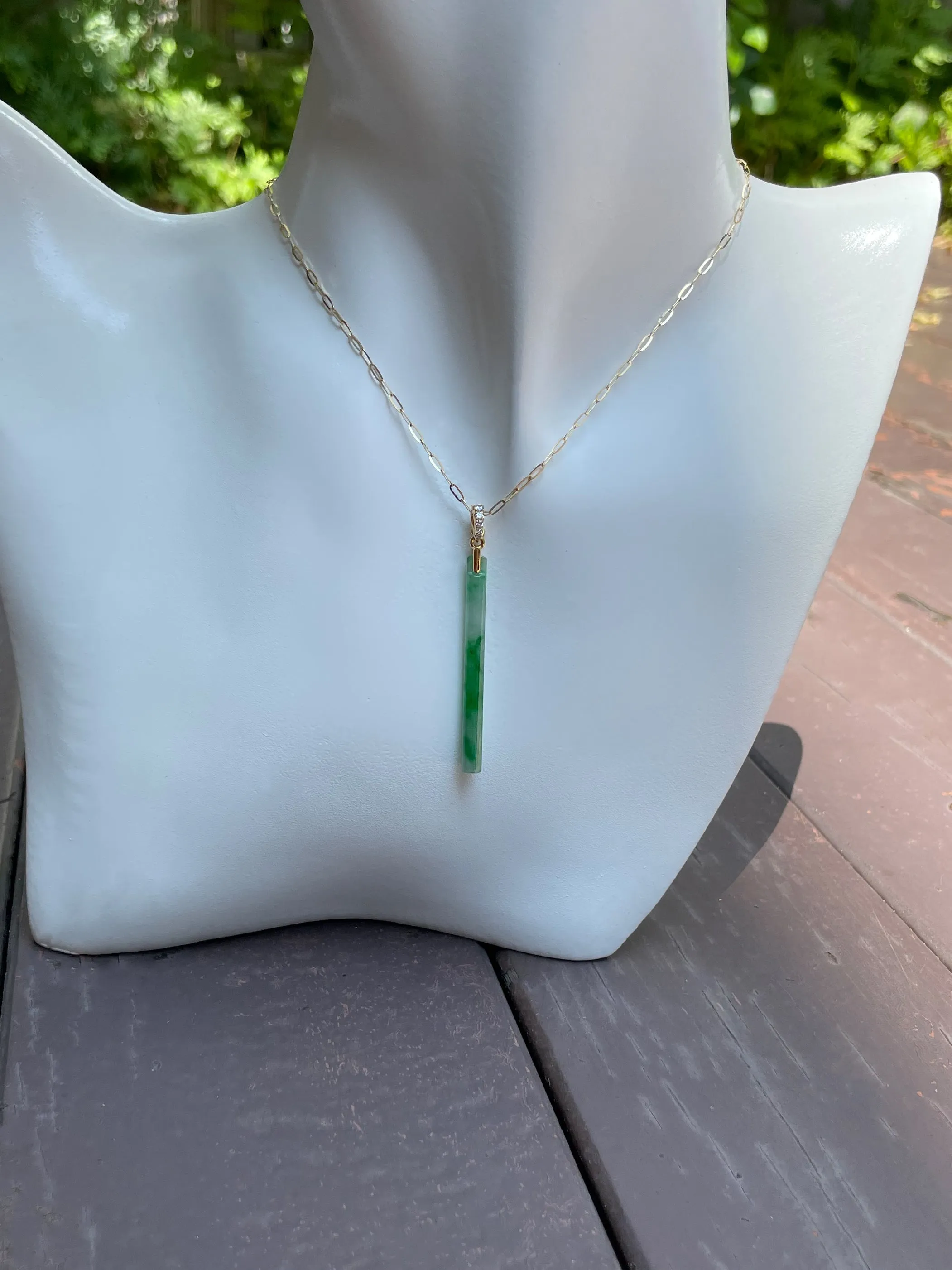Green Jade Earrings / Pendant (NJE073)