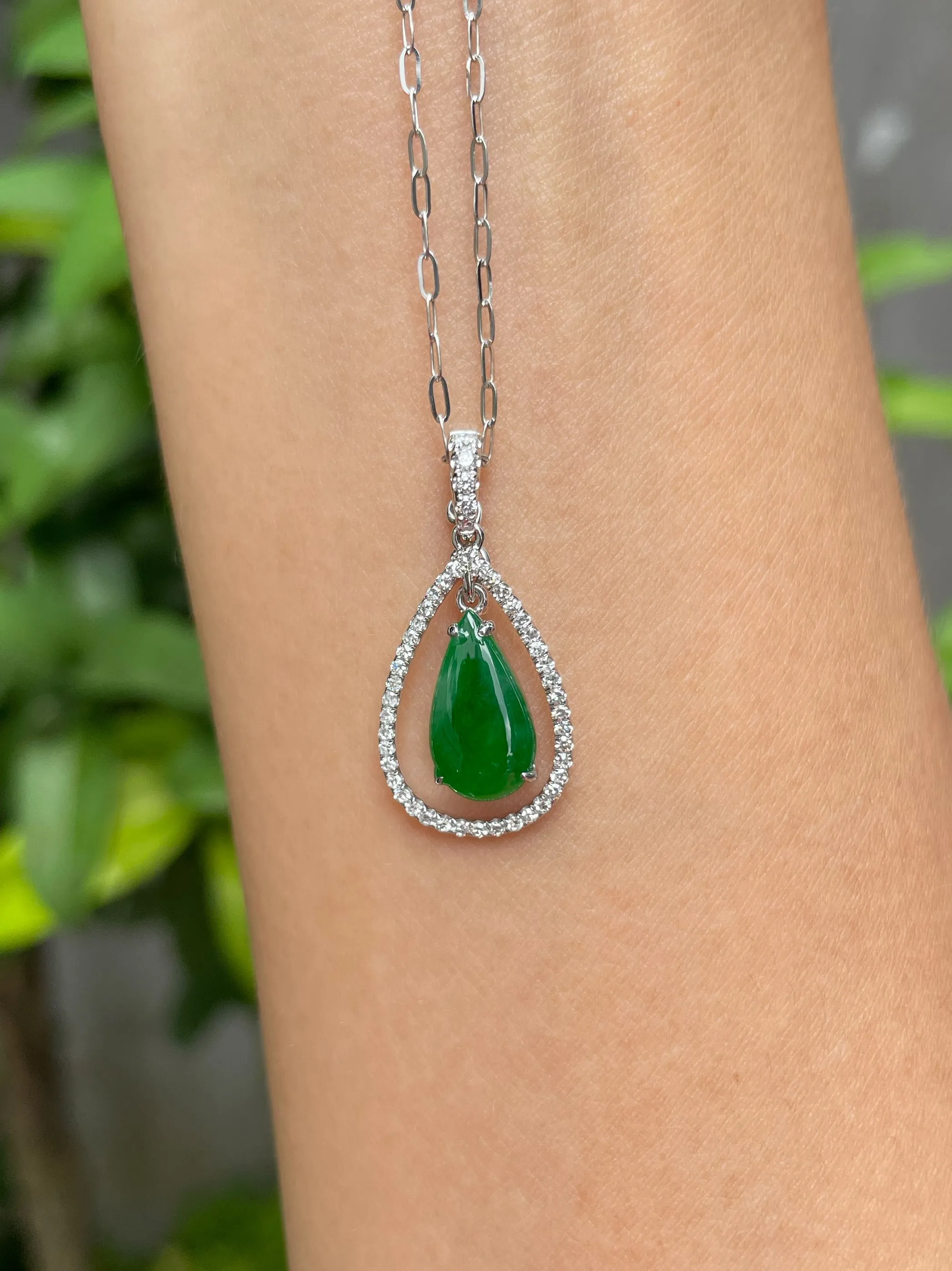 Green Jade Earrings / Pendant (NJE086)