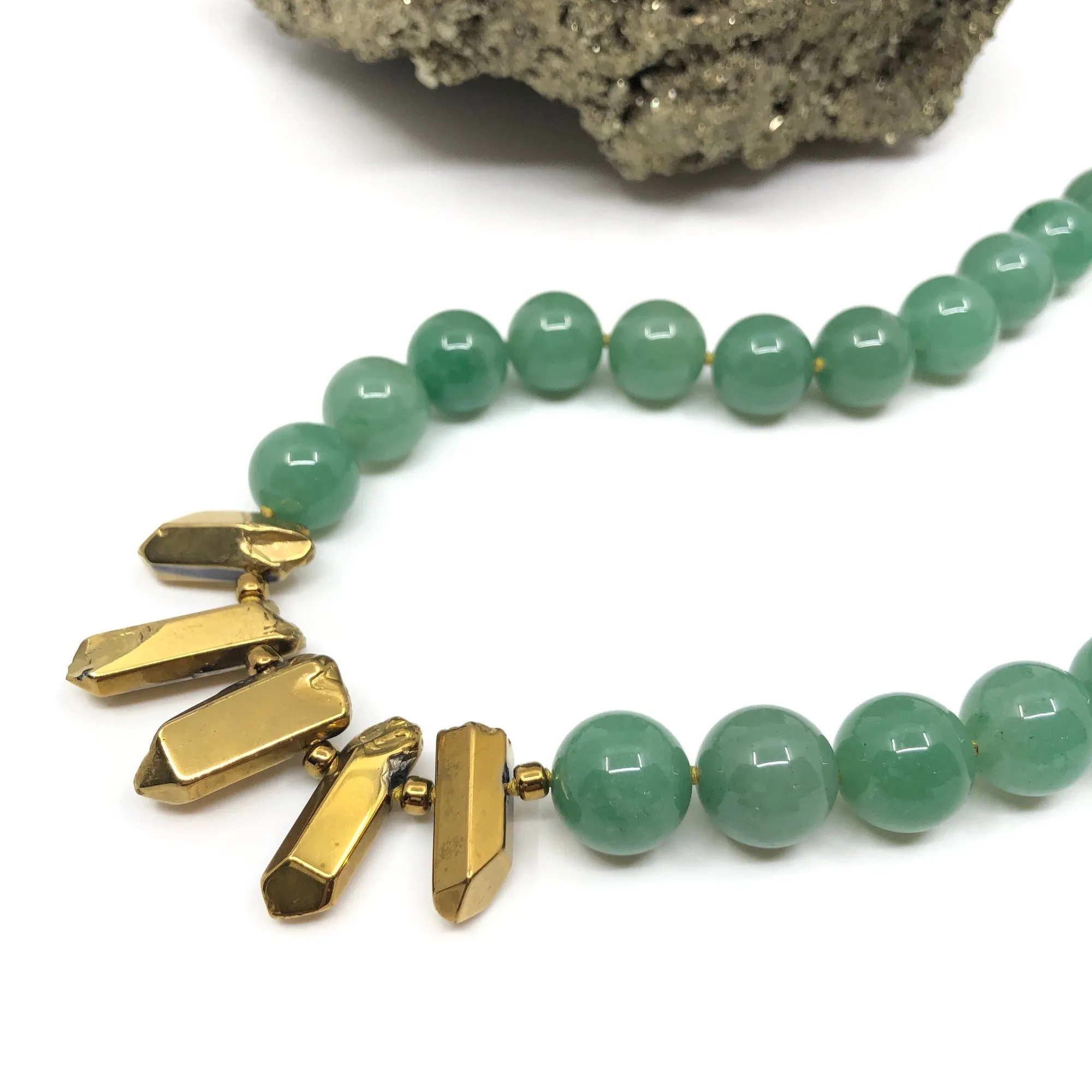 Green with Jade Necklace