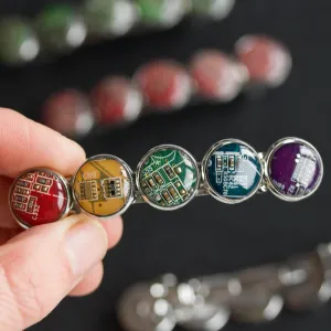 Hair barrette made with recycled circuit board