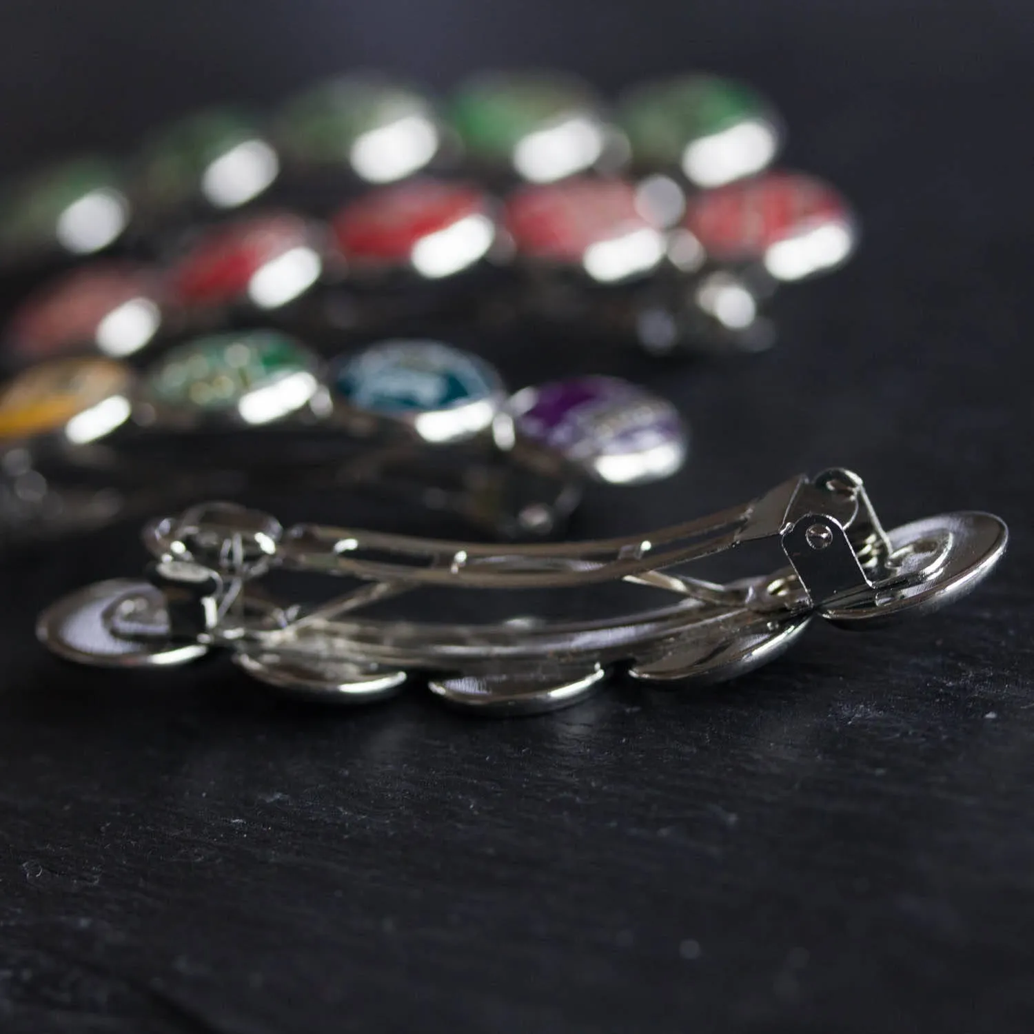 Hair barrette made with recycled circuit board