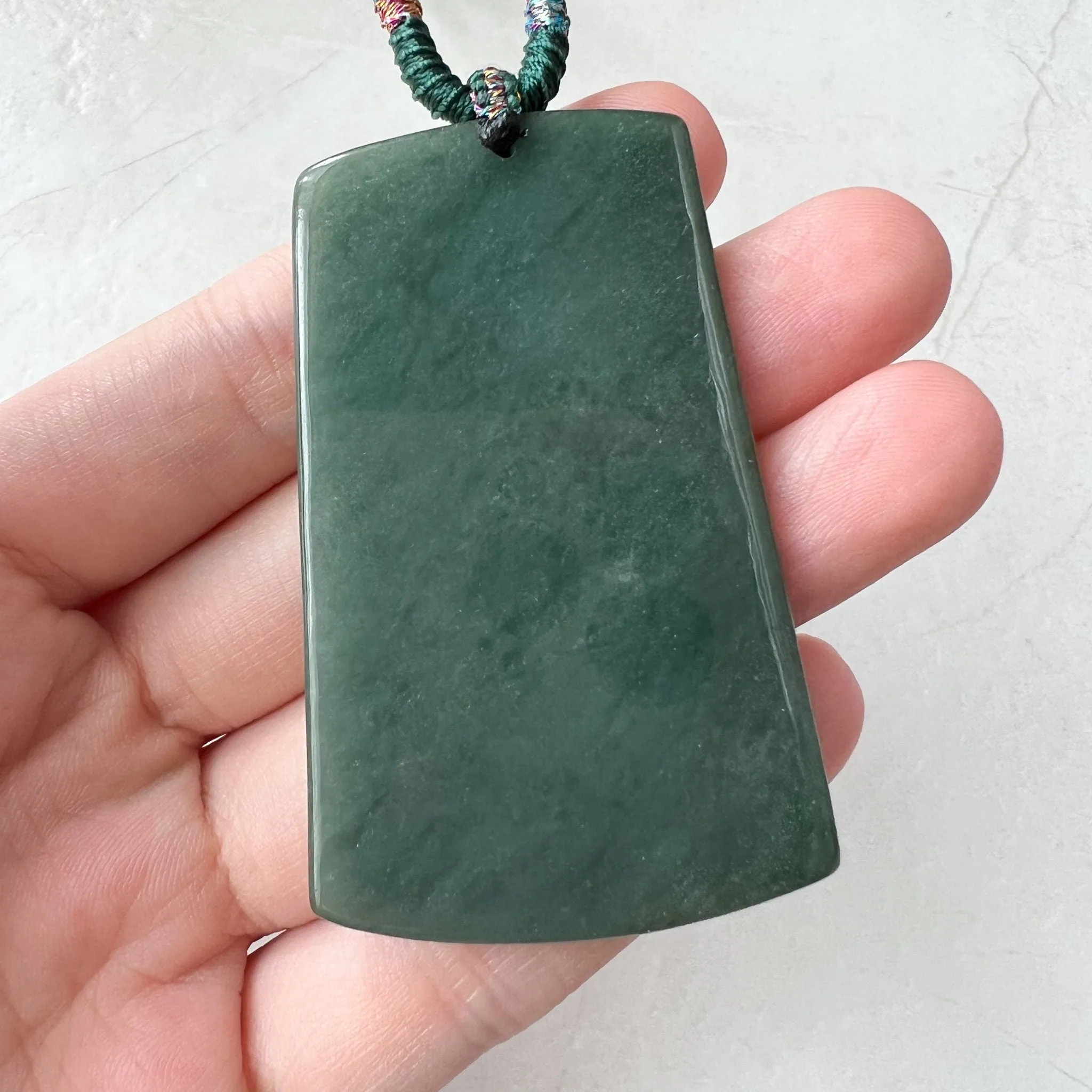 Jadeite Jade Guan Yin Avalokiteshvara Thousand Hands Carved Pendant Necklace, YJ-0322-0388080