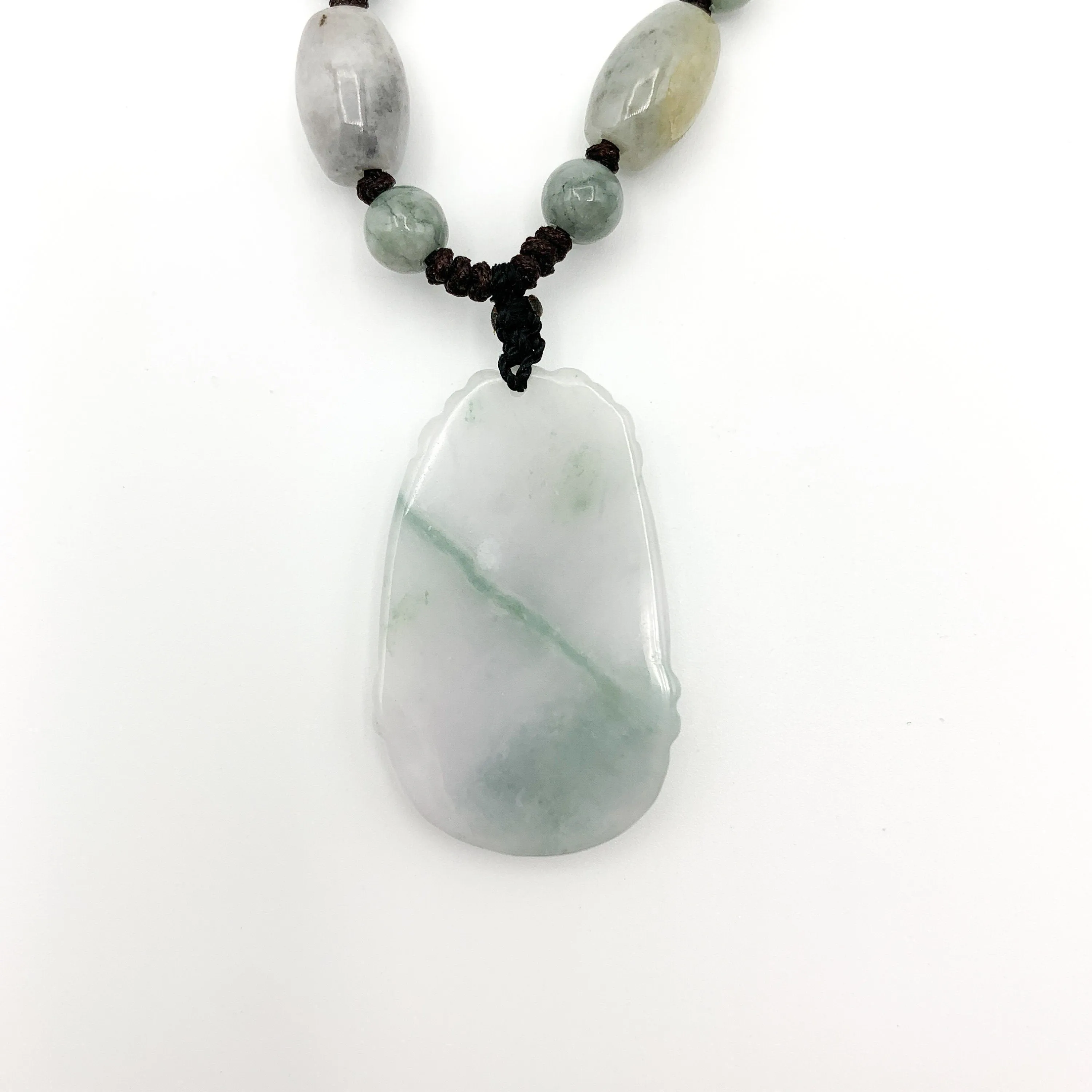 Jadeite Jade Rooster Chicken Chinese Zodiac Carved Rustic Pendant Necklace, YW-0321-1645917332