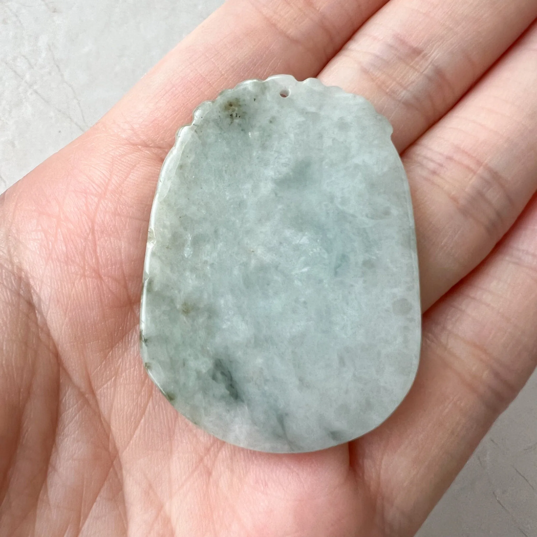 Jadeite Jade Rooster Chicken Chinese Zodiac Carved Rustic Pendant Necklace, YW-0321-1647728565