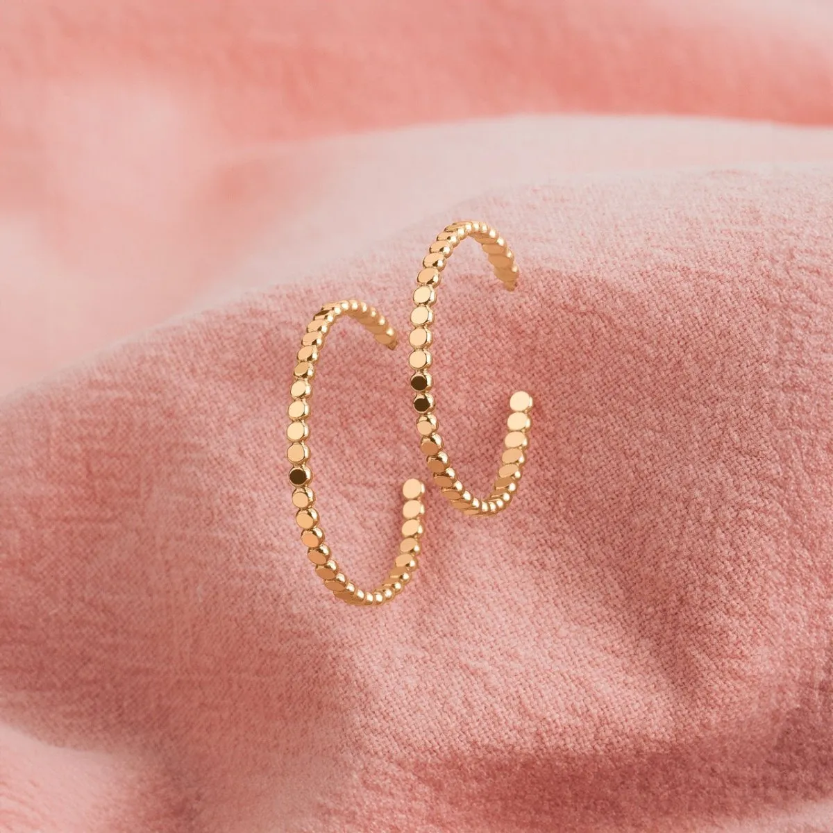 Large Glimmer Hoop Earrings