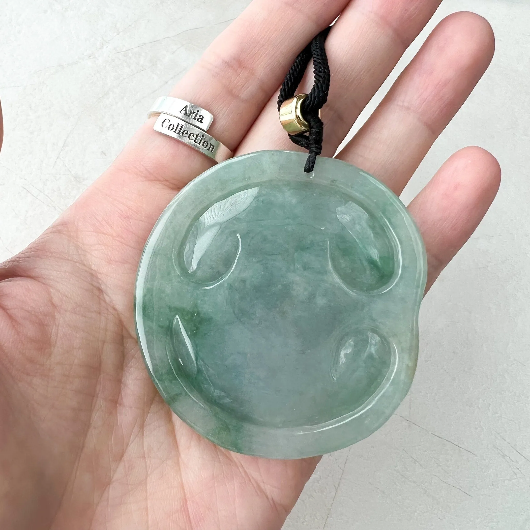 Large Jadeite Jade Baby Buddha  Necklace, 宝宝佛, YJ-0722-0004953