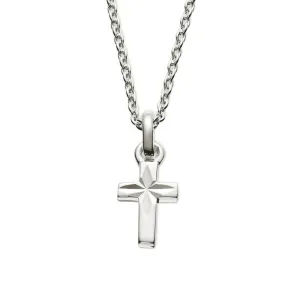 Little Star Jade Sterling Silver Cross Necklace LSN0531