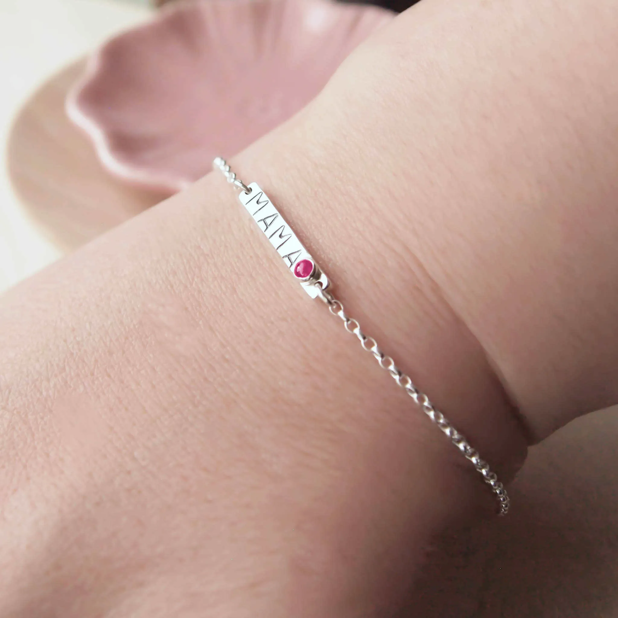 Mama Birthstone Bracelet - July