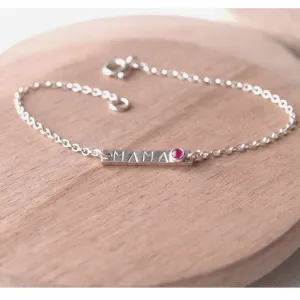Mama Birthstone Bracelet - July
