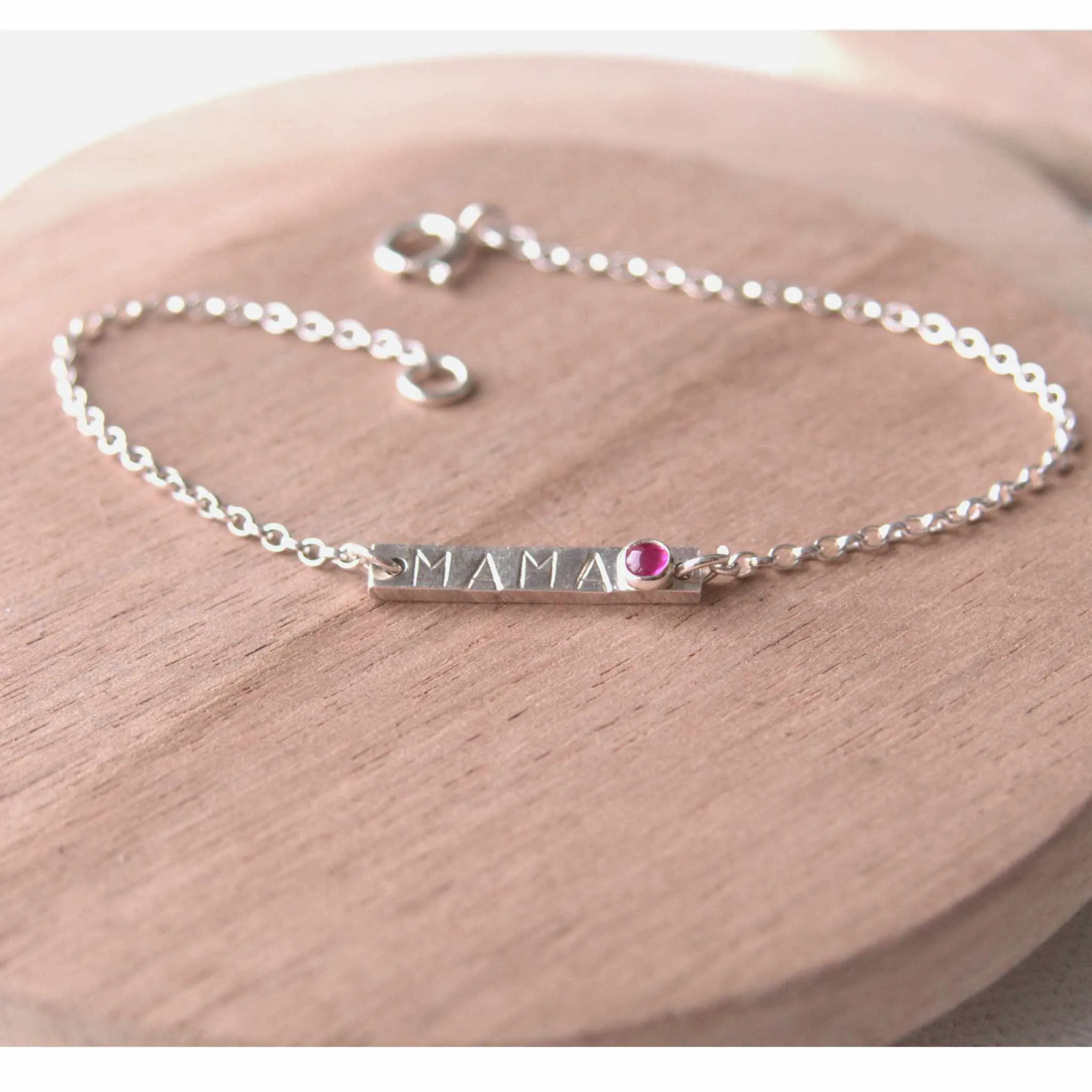 Mama Birthstone Bracelet - July