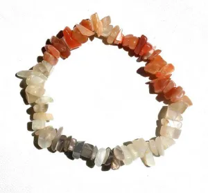 Moonstone Peach chip Bracelet