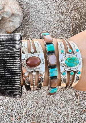 Must Have Multi Sterling Silver Stone Cuff