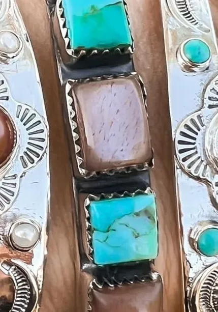 Must Have Multi Sterling Silver Stone Cuff