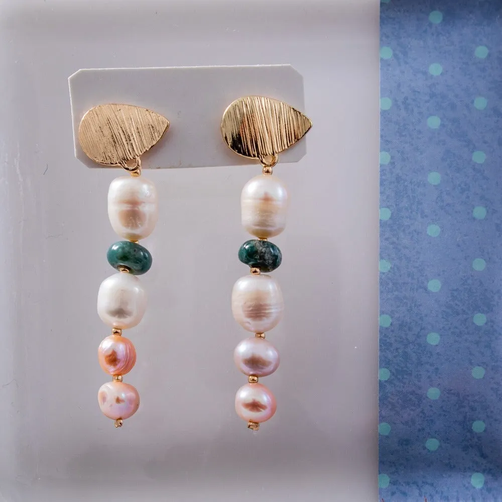 Pearl Earrings Long
