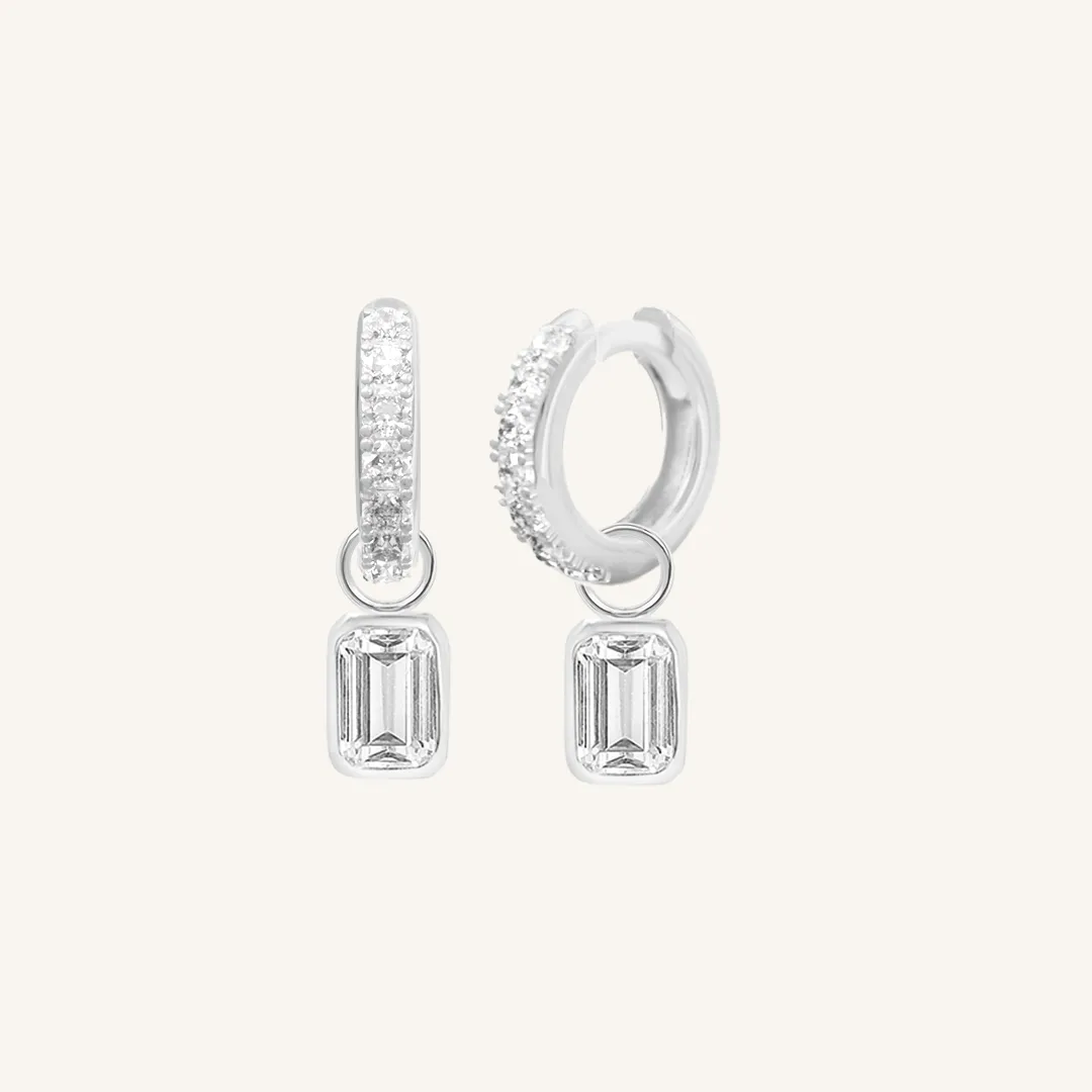 Radiant Crystal Hoops