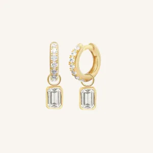 Radiant Crystal Hoops