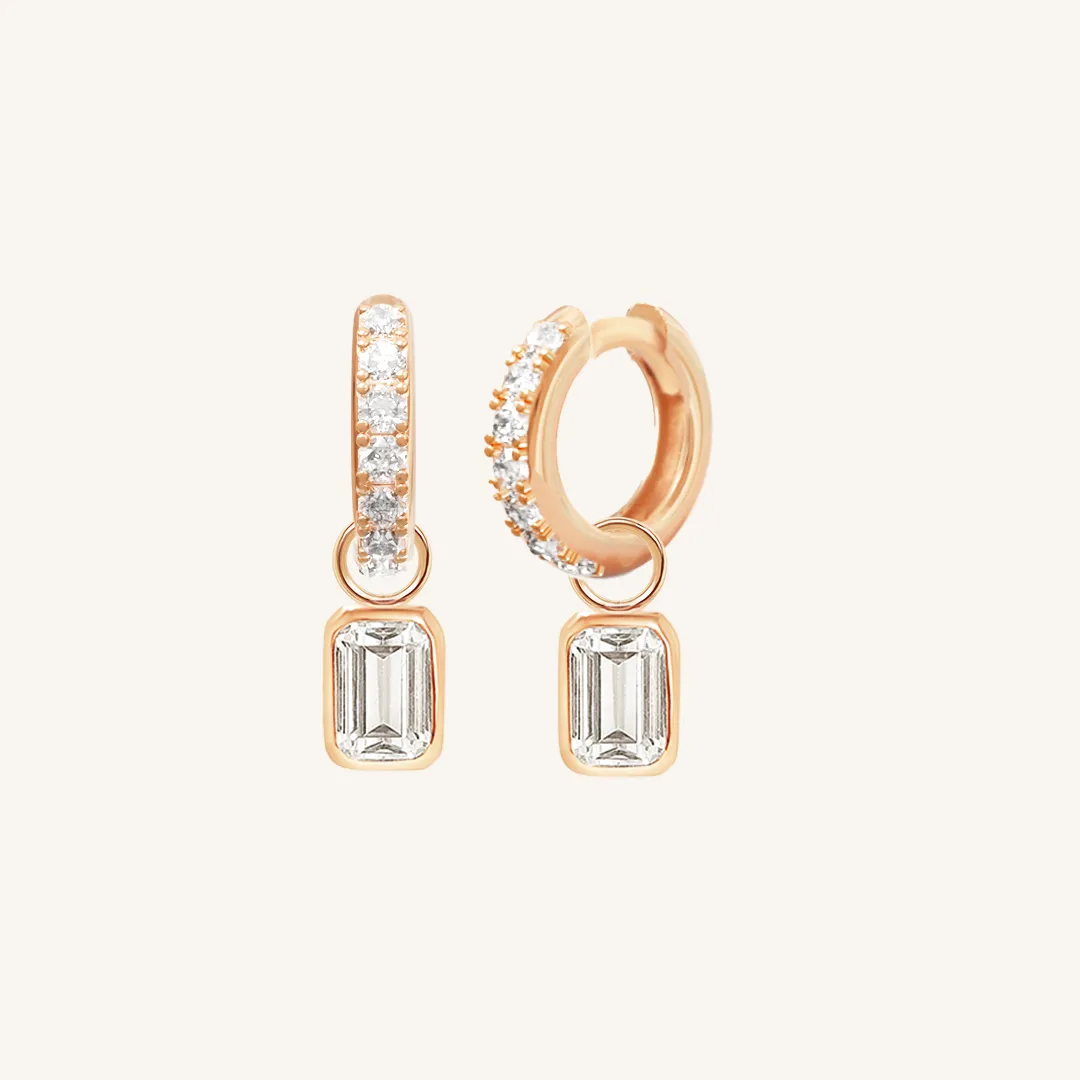 Radiant Crystal Hoops