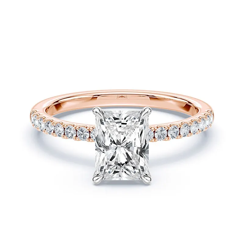 Radiant Cut Allover Pave Ring