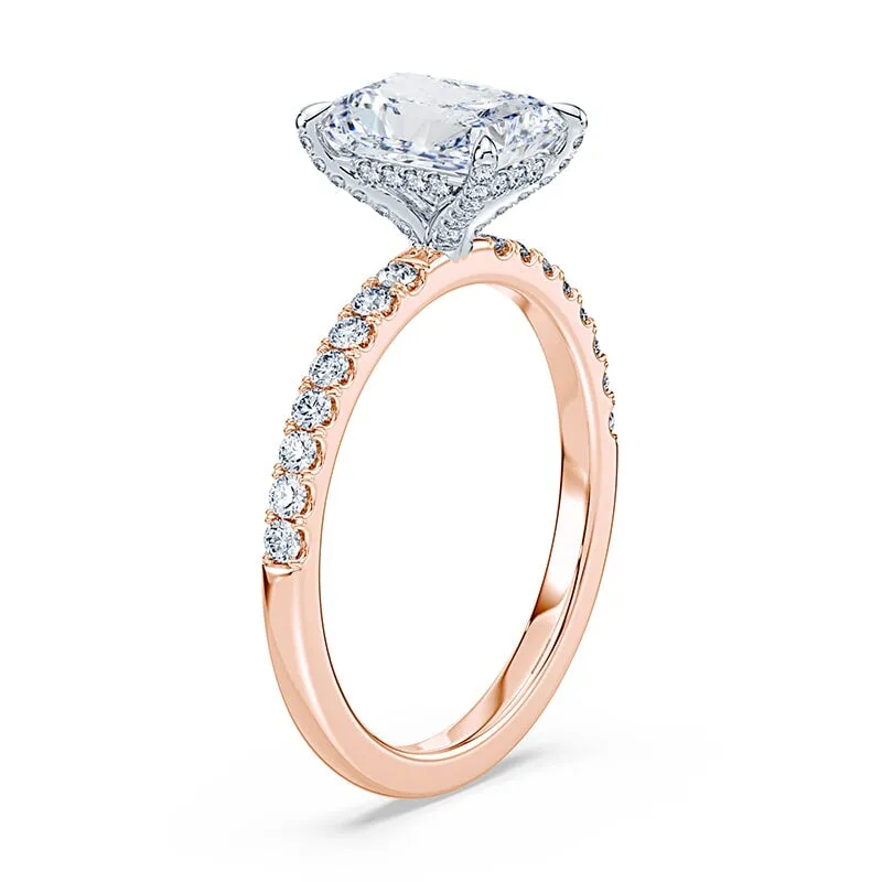 Radiant Cut Allover Pave Ring