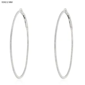 Radiant Diamond Luxe Hoops Earrings