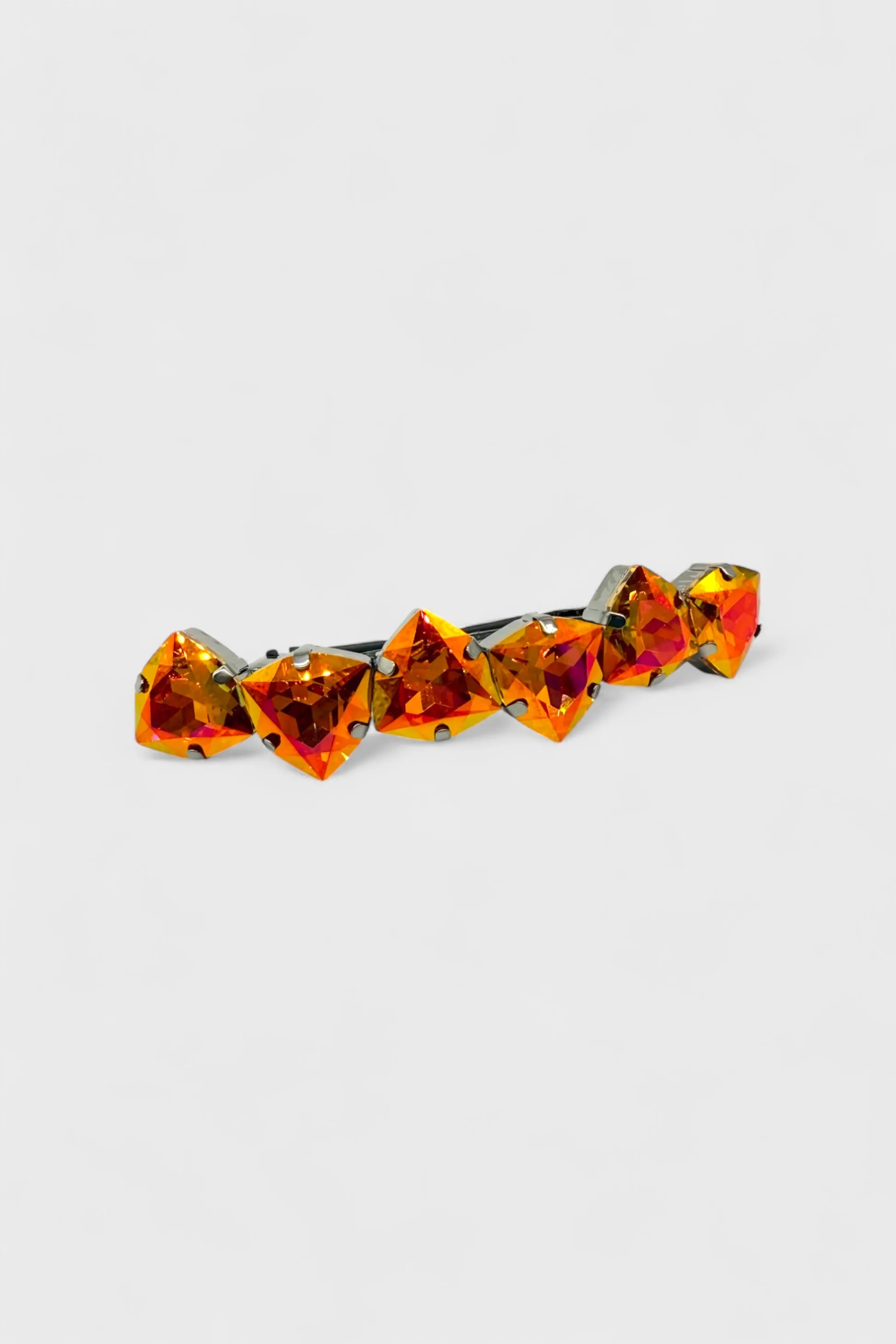 Radiant Large Hairclip Vermillion
