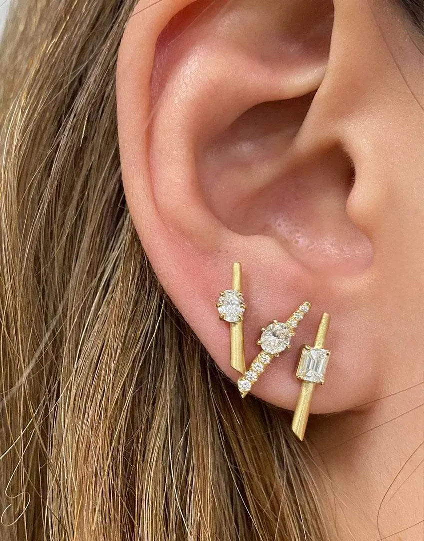 Rae Diamond Pave Stud Earrings