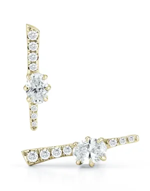 Rae Diamond Pave Stud Earrings