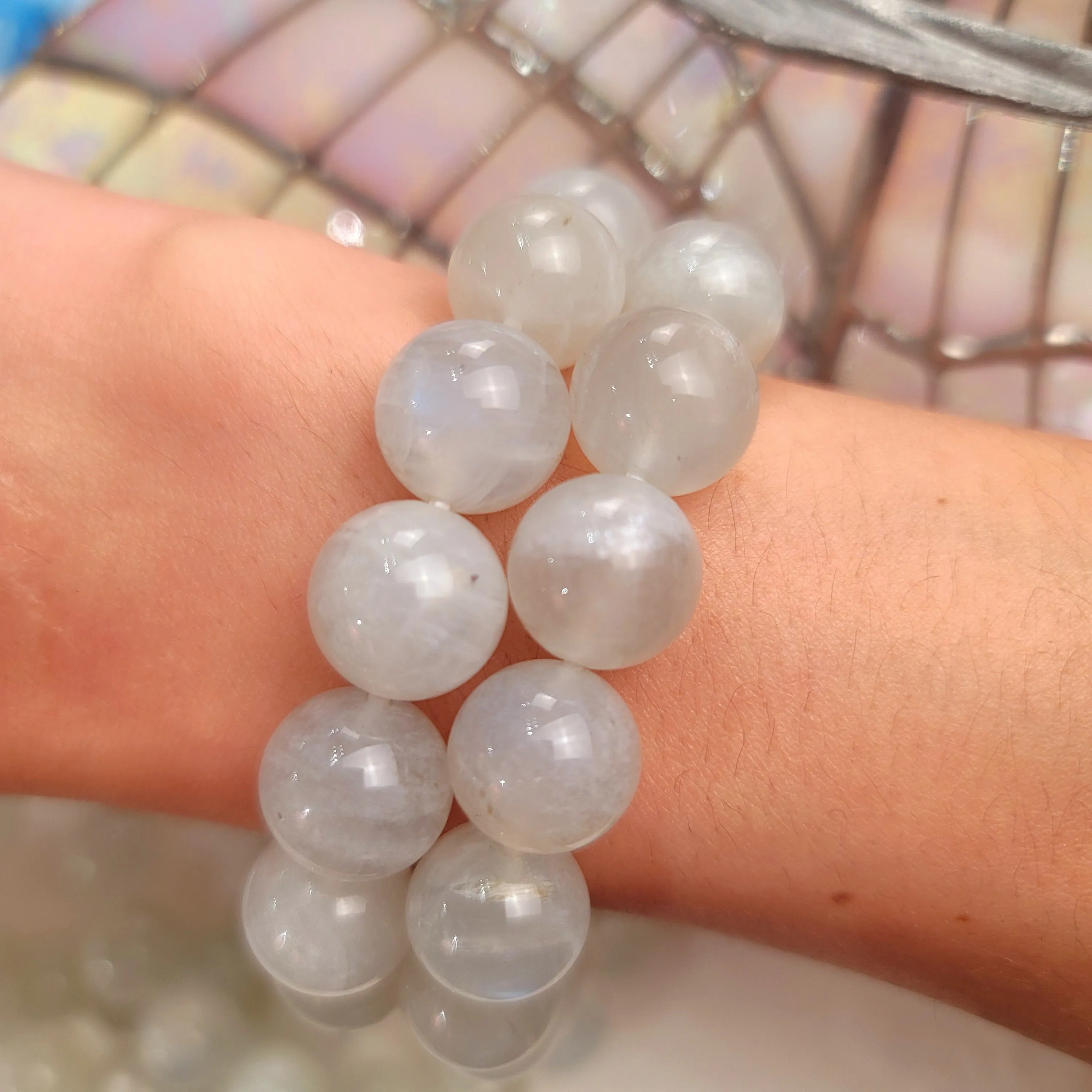 Sliver Moonstone Bracelet (AAA Grade) for Creation, Divine Feminine, & Manifestation