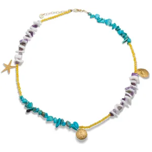Summer Story II - necklace - silver 925 - gold plated