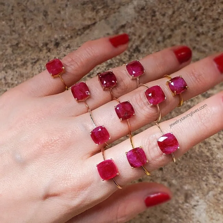 The Asher - Natural Ruby