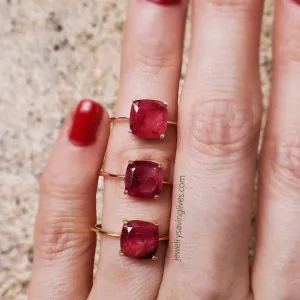 The Asher - Natural Ruby