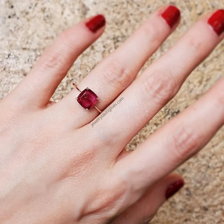 The Asher - Natural Ruby