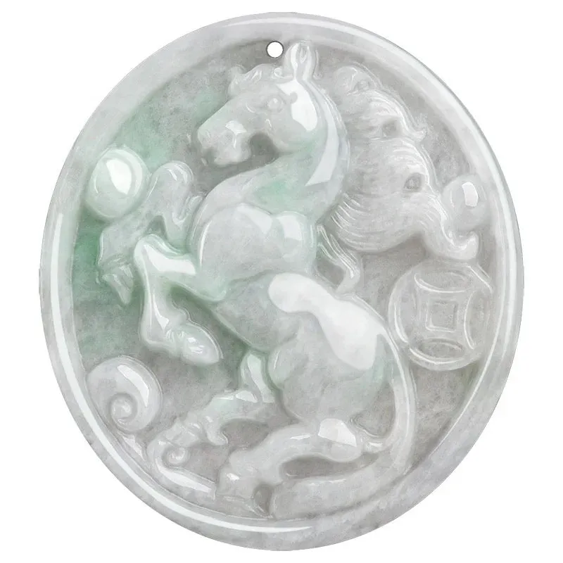 THE VAULT | Genuine Natural Myanmar Hand Carved Jadeite Zodiac Necklace