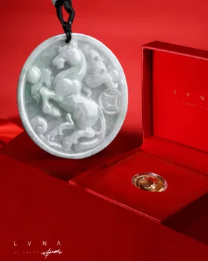 THE VAULT | Genuine Natural Myanmar Hand Carved Jadeite Zodiac Necklace