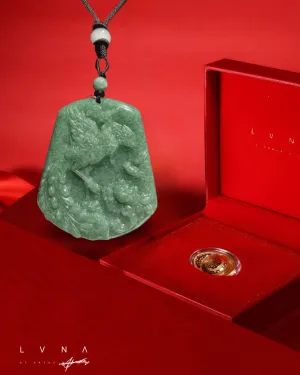 THE VAULT | Genuine  Natural Myanmar Jadeite Phoenix Necklace