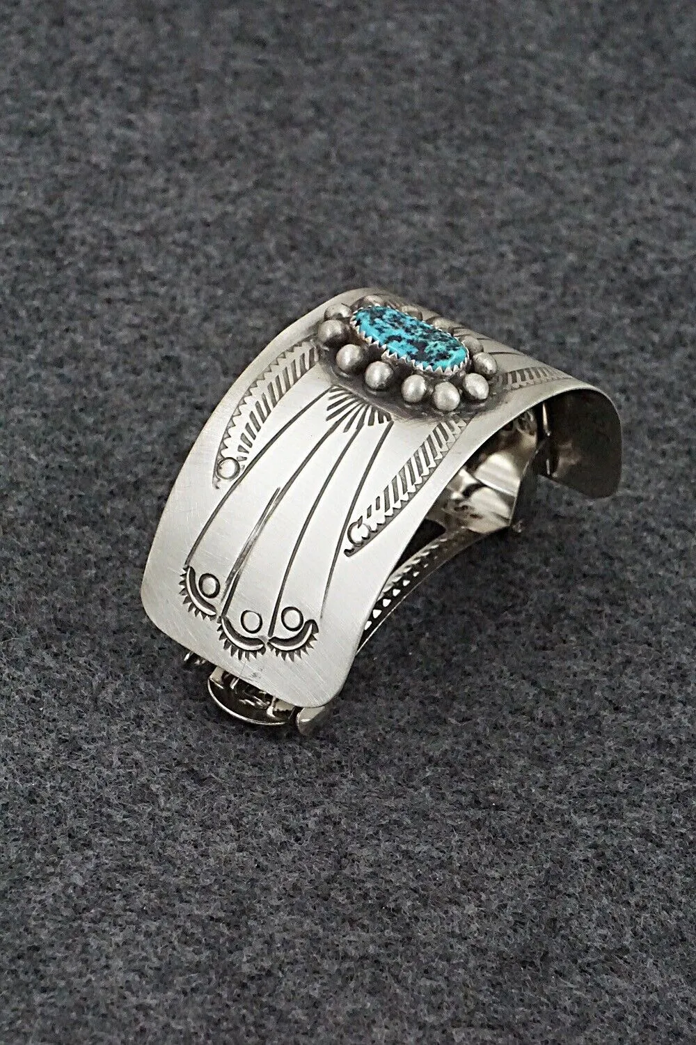 Turquoise & Sterling Silver Hair Barrette - Jolene Begay