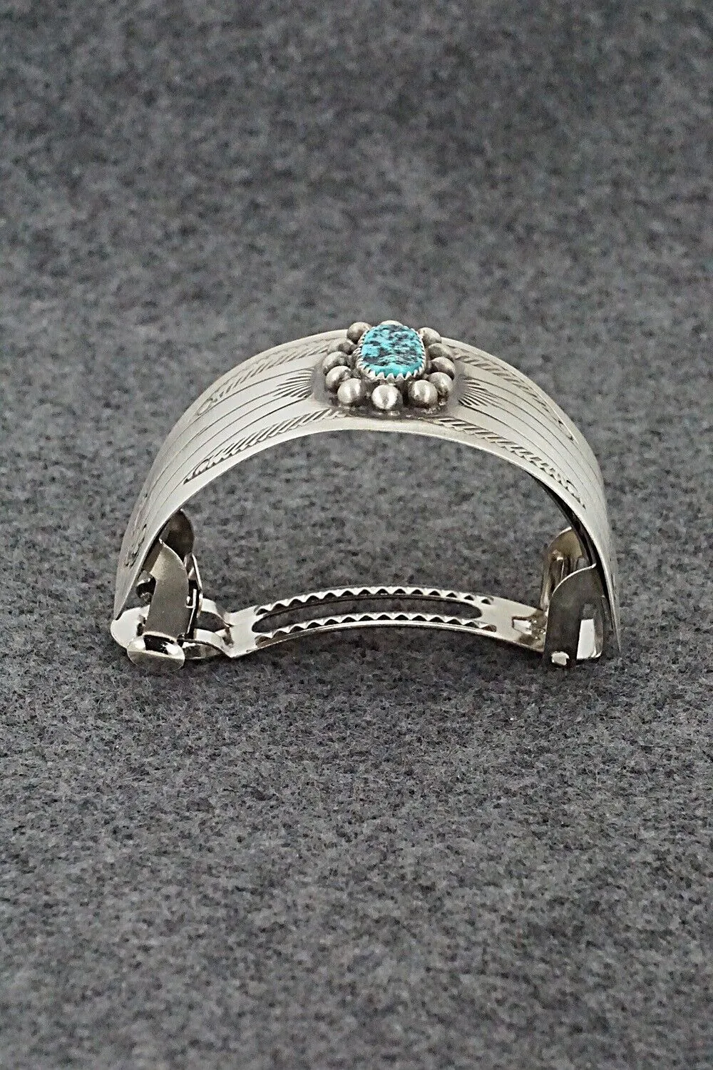 Turquoise & Sterling Silver Hair Barrette - Jolene Begay