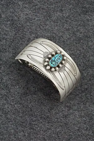 Turquoise & Sterling Silver Hair Barrette - Jolene Begay